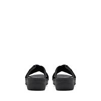 Arla Wave Cross-Strap Platform Slide Sandals