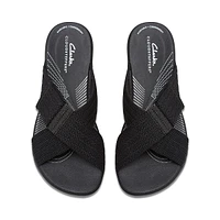 Arla Wave Cross-Strap Platform Slide Sandals