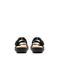 Laurieann Ruby Leather Slide Sandals