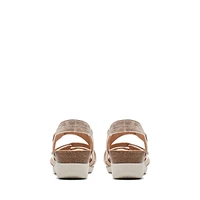 Calenne Clara Leather Wedge Sandals