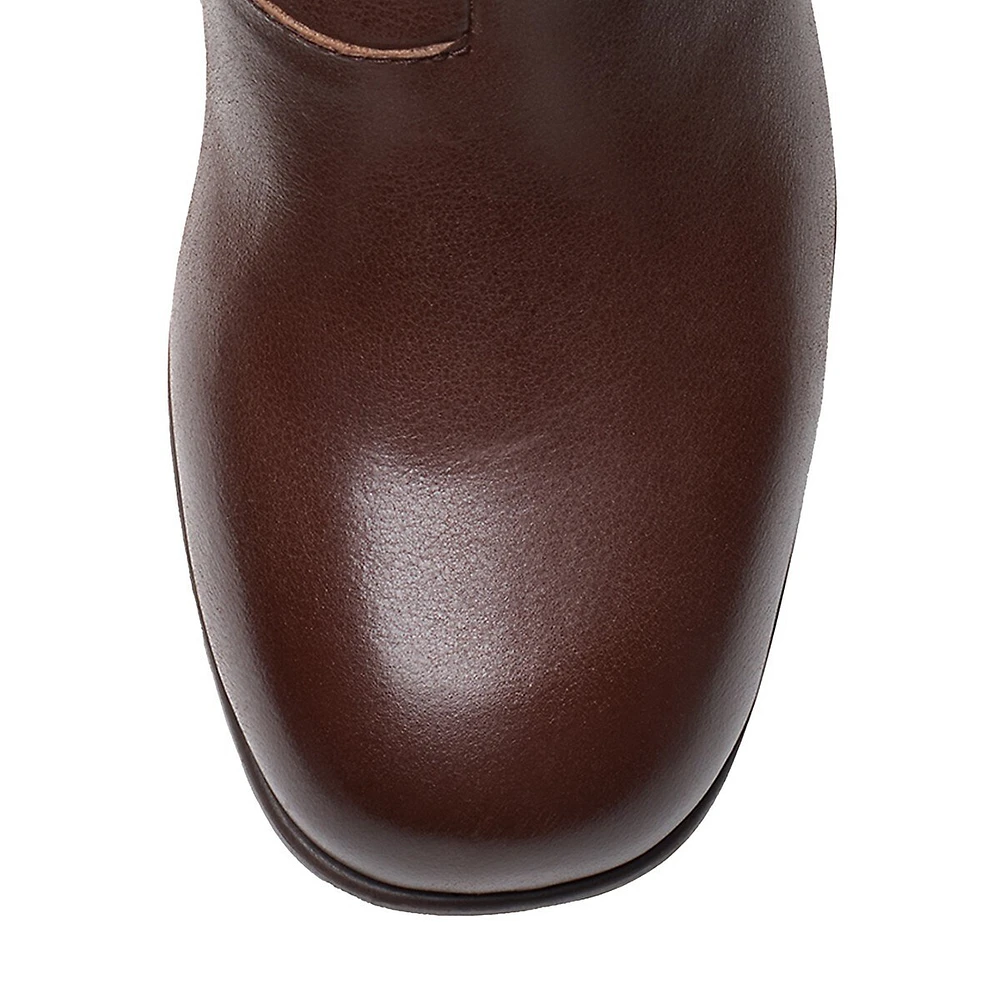 Keirsta Faye Leather Ankle Boots