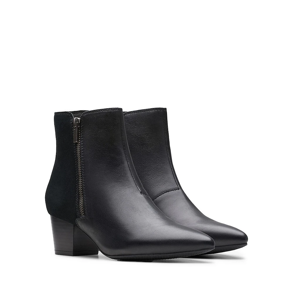 Ellanie Vibe Leather & Suede Ankle Boots