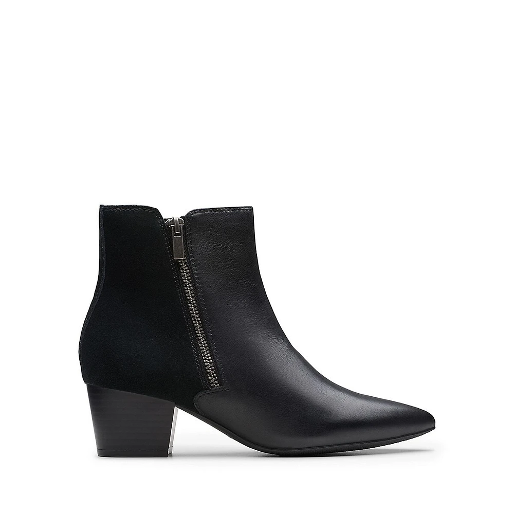 Ellanie Vibe Leather & Suede Ankle Boots