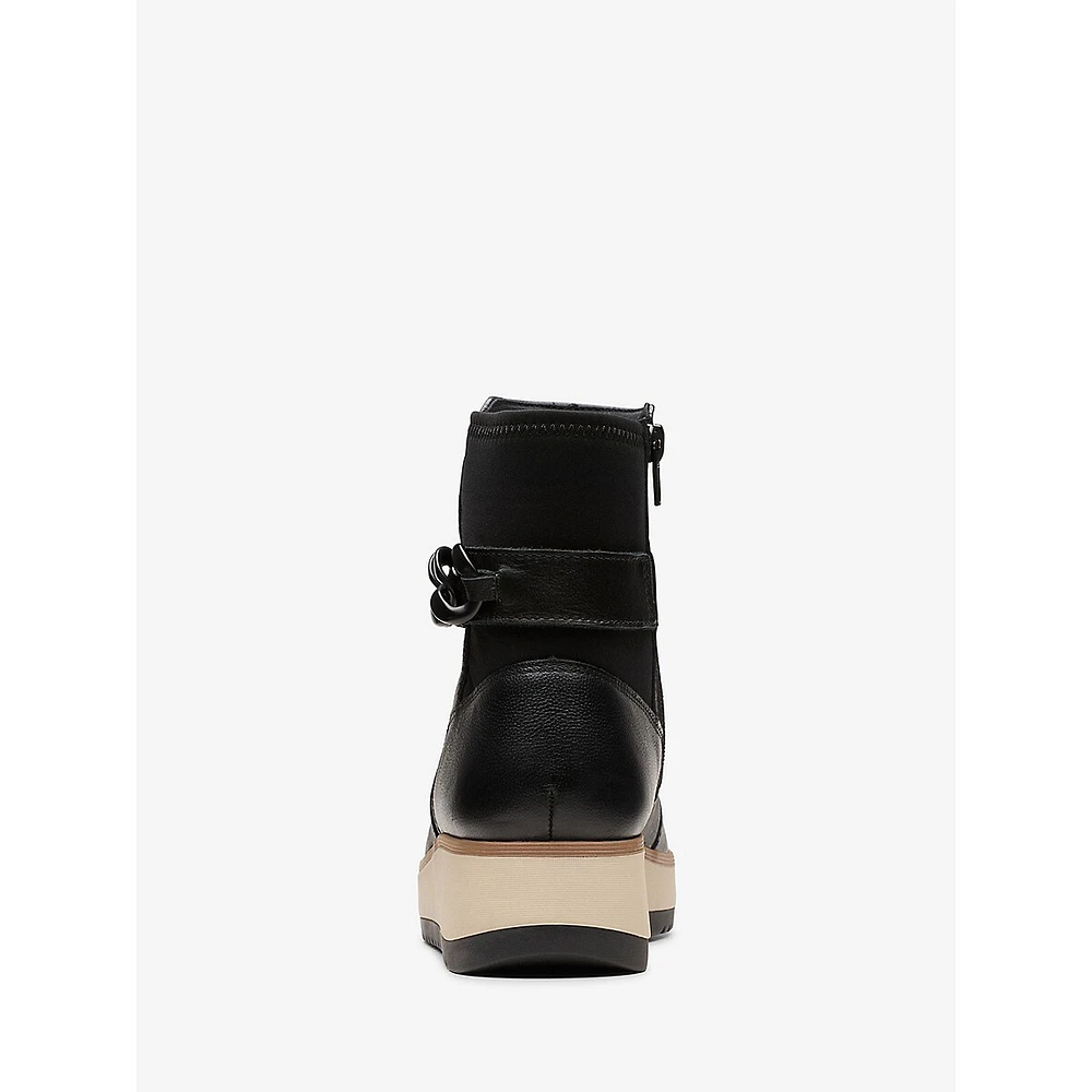 Zylah Rose Leather Platform Boots