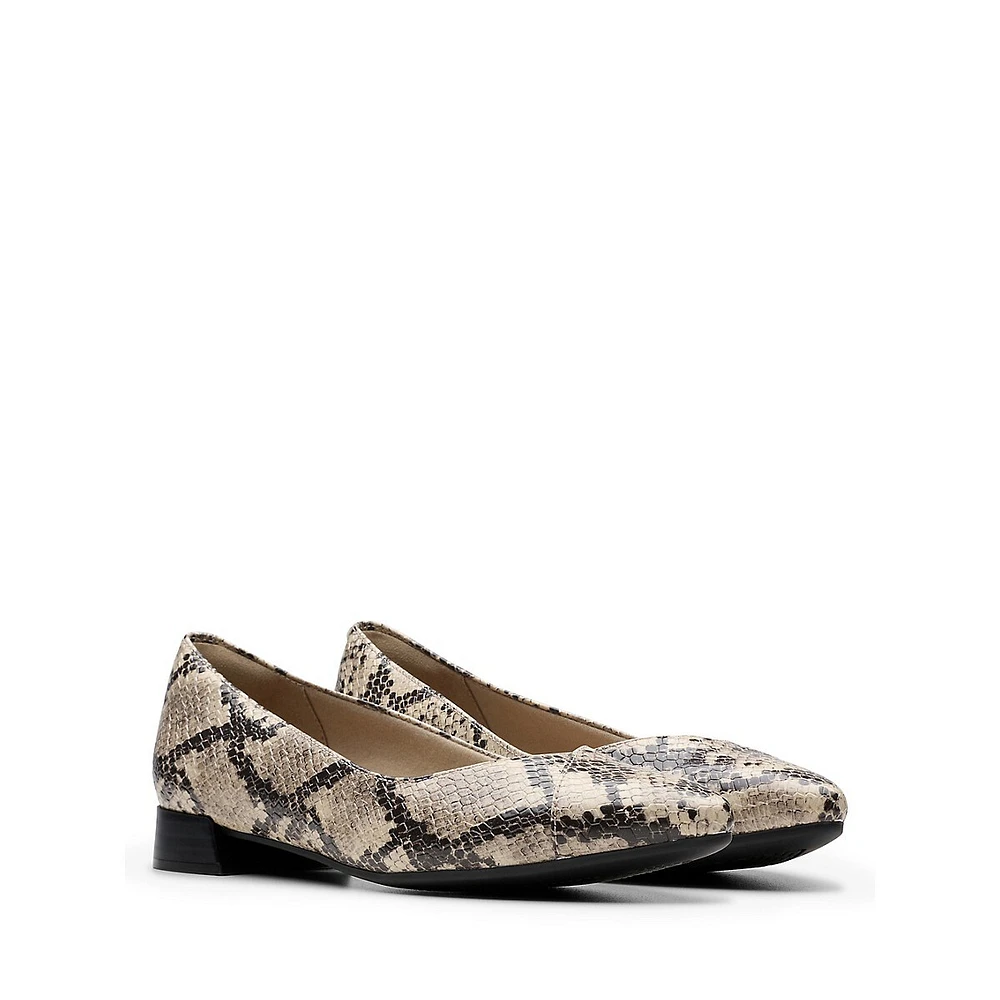 Natalyn Wish Low-Heel Snake-Print Flats