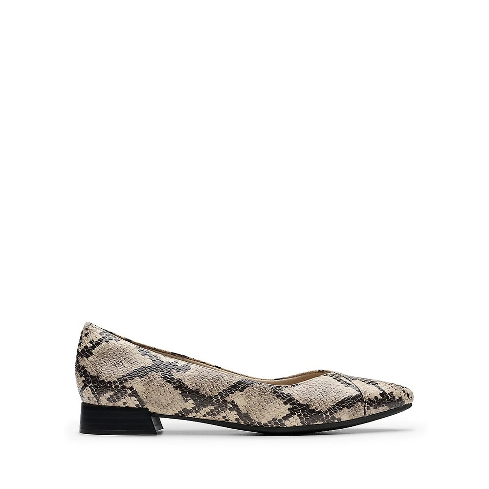 Natalyn Wish Low-Heel Snake-Print Flats