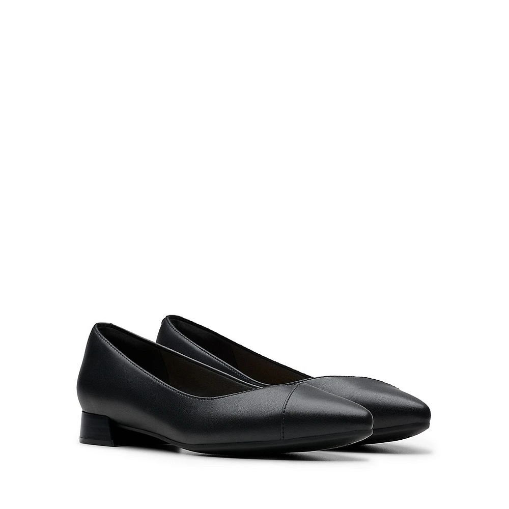 Natalyn Wish Low-Heel Leather Pumps