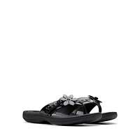 Breeze Opal Floral Flip Flops