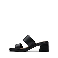 Jaylan Dusk Leather Slide Dress Sandals