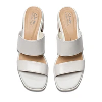 Jaylan Dusk Leather Slide Dress Sandals