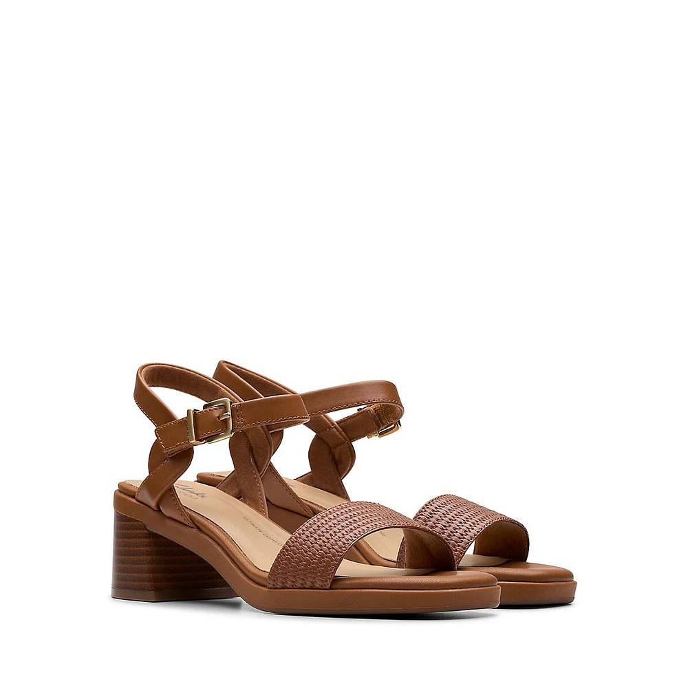 Jaylan Ray Mid-Heel Dress Sandals