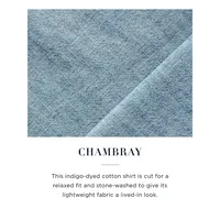 Chemise en chambray de coupe classique