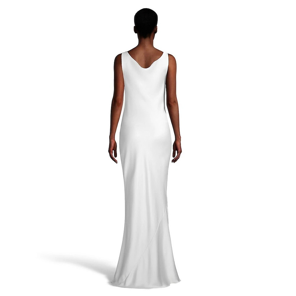 Maria Fitted Cowlneck Gown