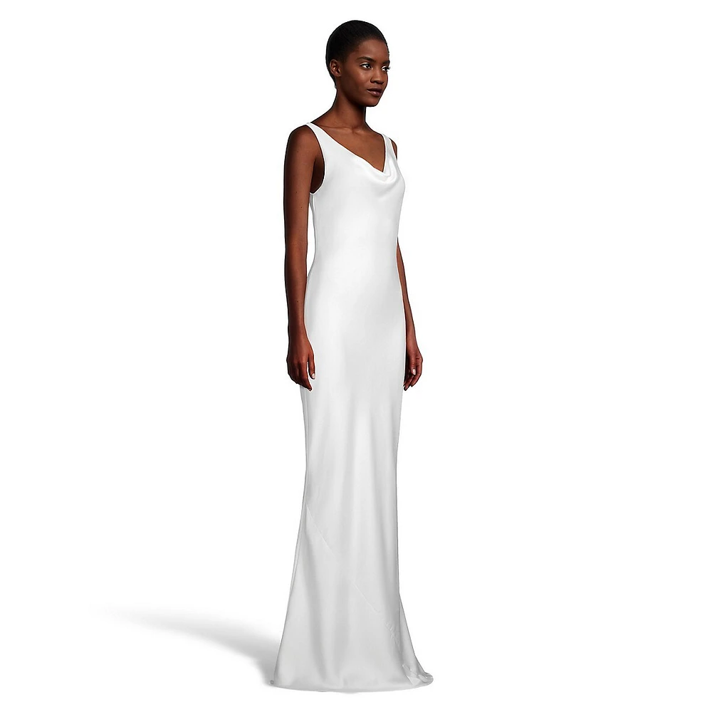 Maria Fitted Cowlneck Gown