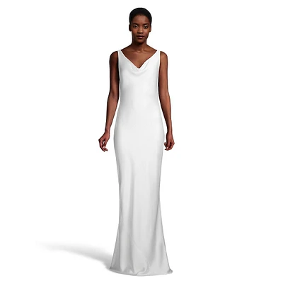 Maria Fitted Cowlneck Gown