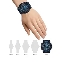G-Shock Analogue-Digital Cool Blue Resin Strap Watch GA100CB-1A