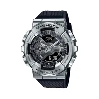 Metal Covered Stainless Steel & Resin-Strap Chronograph Watch GM110-1A