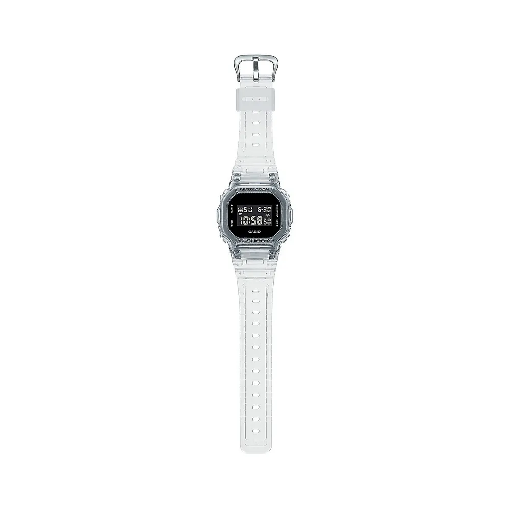 Skeleton G-Shock Resin-Strap Digital Watch