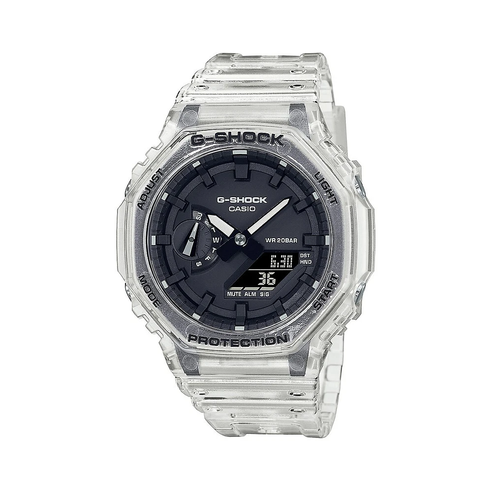 Montre G-Shock avec bracelet en résine Skeleton