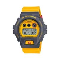 G Shock Retro Yellow Resin Strap Watch DW6900Y-9CR