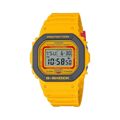 Montre numérique à bracelet en résine Retro Yellow G-Shock DW5610Y-9CR