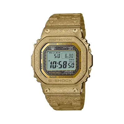 Montre-bracelet plaquée or recristallisée de série limitée pour le 40e anniversaire G Shock, GMWB5000PG-9