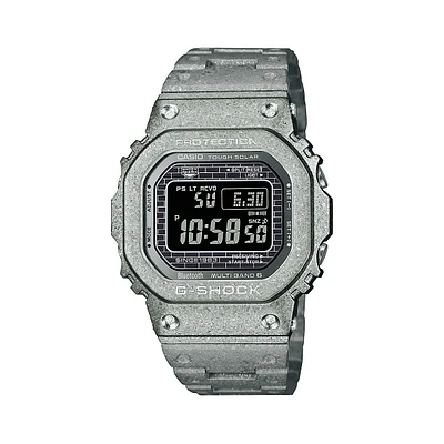 G-SHOCK 40th Anniversary Recrystallized Limited-Edition Stainless Steel Solar Digital Bracelet Watch GMW-B5000PS