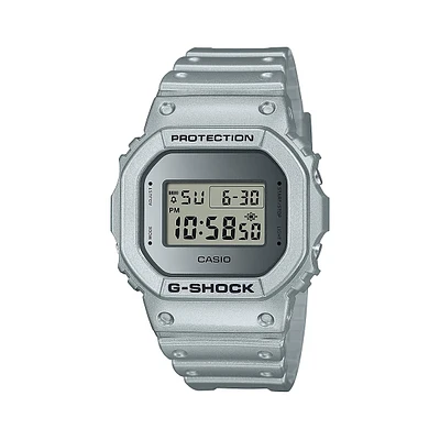 G-Shock Retro Future Metallic Silver Resin Strap Watch DW5600FF-8