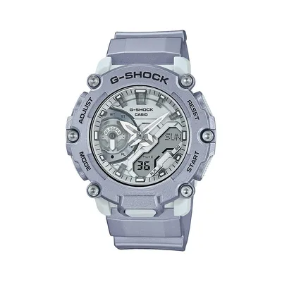 G-Shock Retro Future Metallic Silver Resin Strap Watch GA2200FF-8A