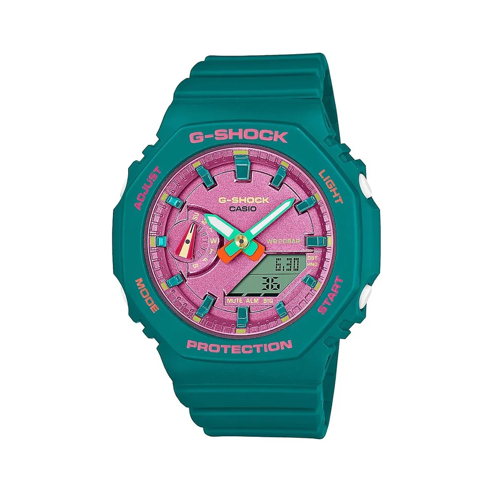 G-Shock Vivid Colours Resin Strap Watch GMAS2100BS-3A