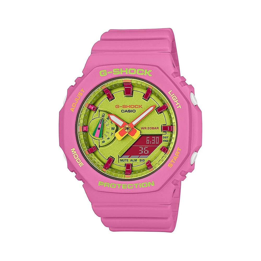 G-Shock Vivid Colours Resin Strap Watch GMAS2100BS-4A