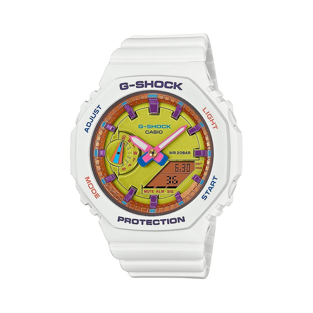 G-Shock Vivid Colours Resin Strap Watch GMAS2100BS-7A