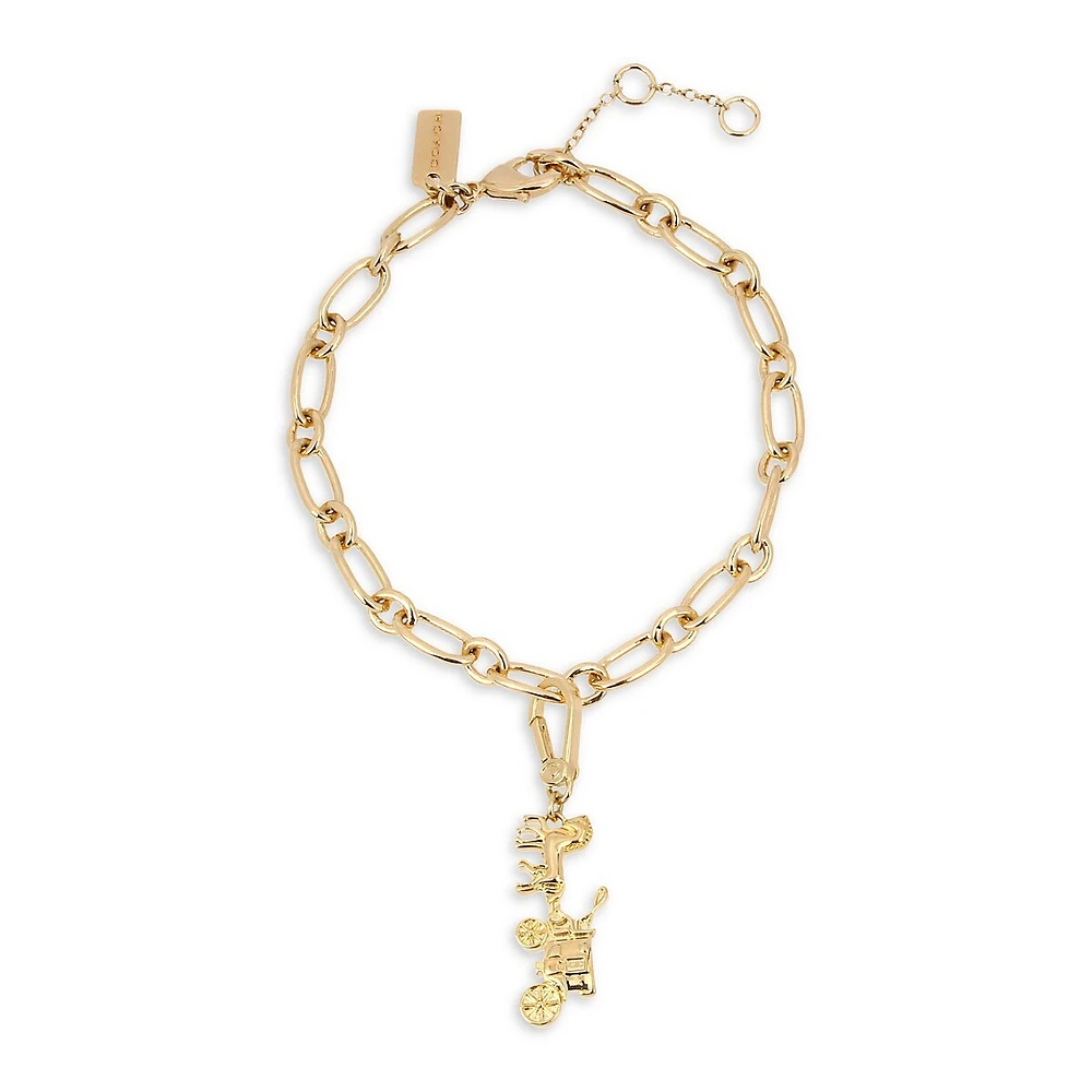 Goldtone Starter Chain Link Bracelet