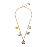 Signature Goldtone Mixed Charm Necklace