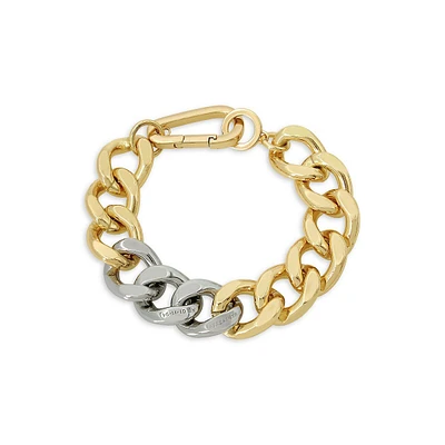 Two-Tone Chunky Link Bracelet