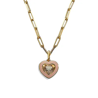 Crystal Heart Pendant Necklace