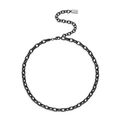 Black-Finish Signature Choker Necklace