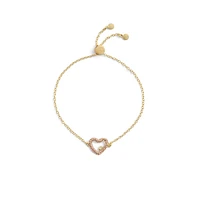 Goldtone & Glass Crystal Pavé Star Slider Bracelet