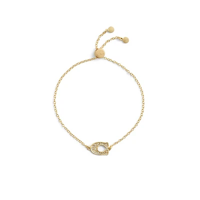 Goldtone & Glass Crystal Signature C Pavé Slider Bracelet