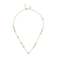 Goldtone & Glass Crystal Signature Star & Heart Station Necklace