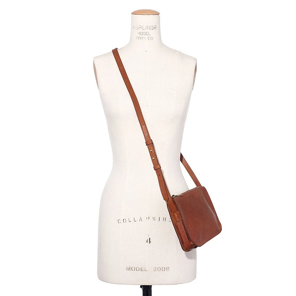 Simple Leather Crossbody Bag