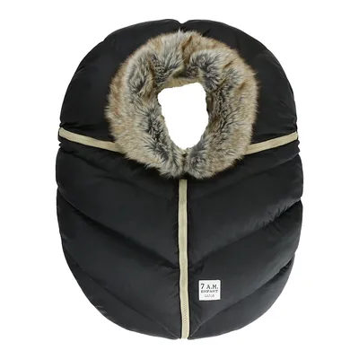 Faux Fur-Trim Cocoon Car Seat Cover