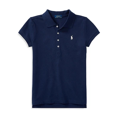 Girl's Stretch Cotton Polo Shirt