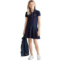 Girl's Easy-Fit Polo Dress