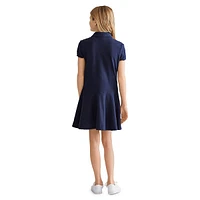 Girl's Easy-Fit Polo Dress