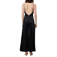 Lydia Drape Satin Jumpsuit