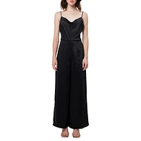 Lydia Drape Satin Jumpsuit