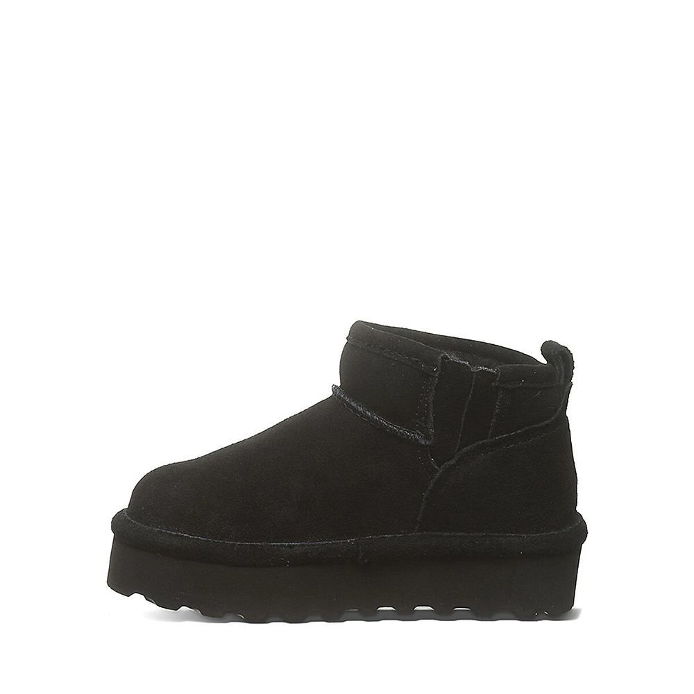 Kid's Retro Shorty Suede & Wool-Blend Ankle Boots