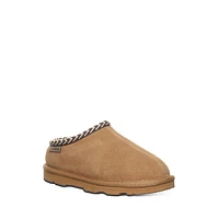 Kid's Tabitha Suede & Wool-Blend Slippers