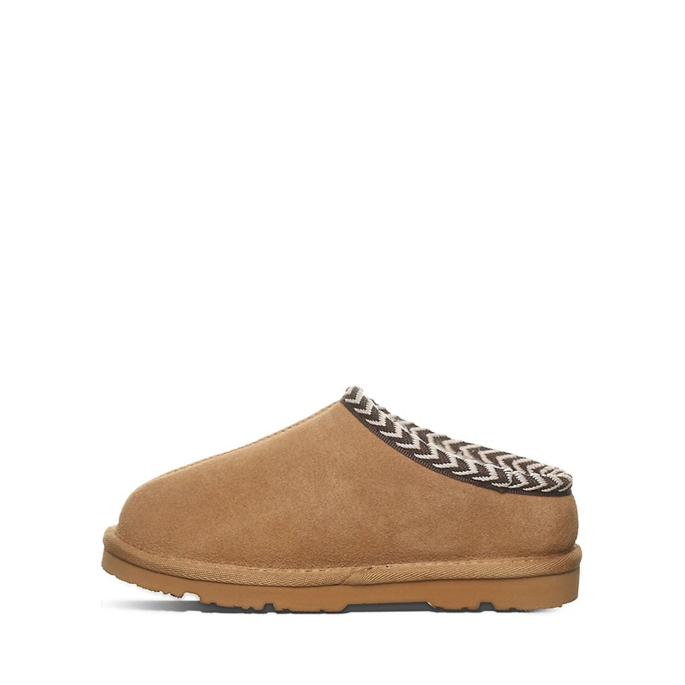 Kid's Tabitha Suede & Wool-Blend Slippers